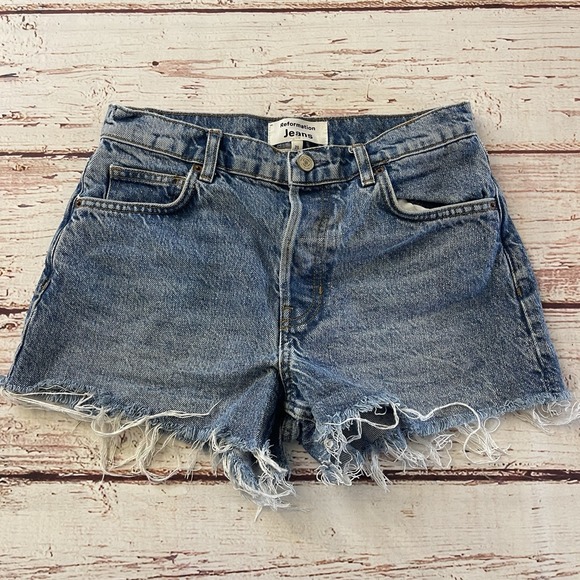 Reformation Jeans Women's Size 25 Charlie High Rise Jean Shorts Summer - Picture 1 of 6